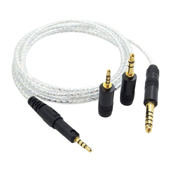 HEMLBOYW Replacement Headset Cable Silver Plated Wire for Technica ATH-M50X M40X M70X Headphones Enhances Your Sound Experience