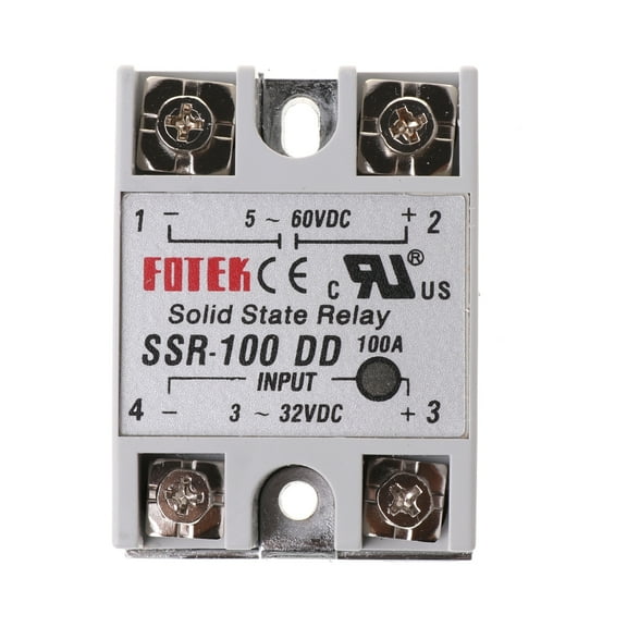 HEMLBOYW SSR-100 D Module 100A 3-32V for C Input 5-60V for C Output Plastic + Metal