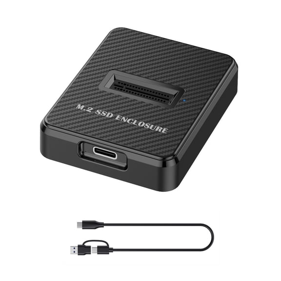 HEMLBOYW Solid Disc Case Nvme To USB C Docking Station for On travel Storage, Up to 2TB with Advanced 10Gbps Speed