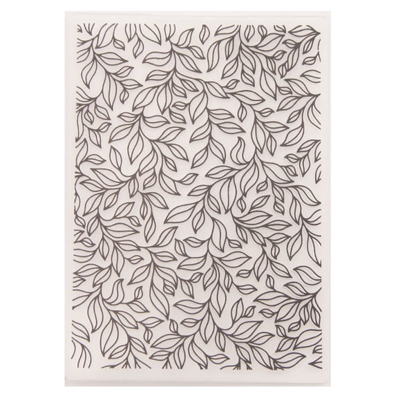 HEMLBOYW Tree Leaves Plastic Embossing Folder Template for Scrapbooking Photo Album Card Paper Making Craft Decoration