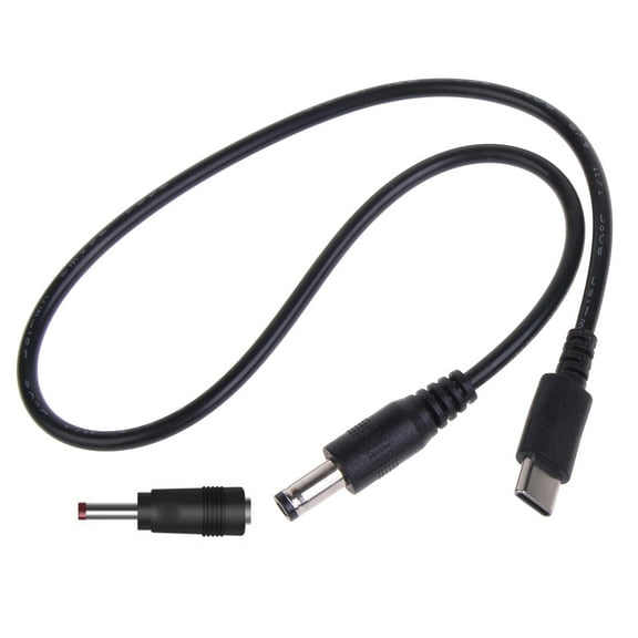 HEMLBOYW USB C to DC5.5x2.1mm 3.5x1.35mm Power Cable with 9V 5V 12V 15V 20V PD Triggers for LCD Monitors and More