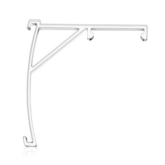 HEMLBOYW Valance Clips 3.5" Clear Vertical Blind Hidden Retainer Holder Installation Bracket Headrail Size 1.55" in Top
