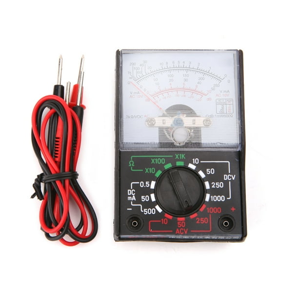 HEMLBOYW Voltmeter Ammeter Resistance Meter Analog Multimeter Tool 250mA for / 0 - 10 - 50 - 250 - 1000V for Teaching