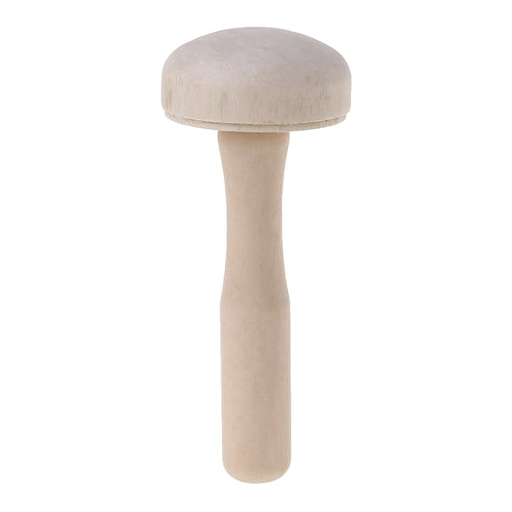 HEMLBOYW Wooden Mushroom Roller Paper Printing Ink Rubbing Use Art Craft Printmaking Tool Wood