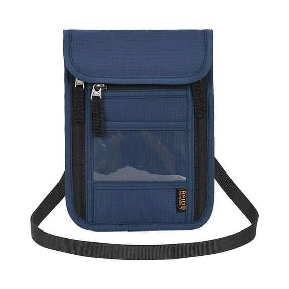 HEMNJUM Crossbody Bag For Men & Women Travel Passport Wallet Bag For Cell Phone Small Neck Pouch Side Shoulder Bag For Men & Women