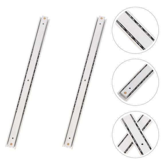HEMOTON 1 Pair 200mm Side Mount Drawer Rails Push To Open Slides