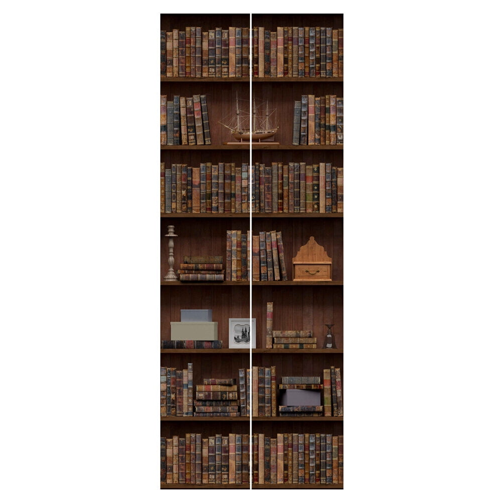 HEMOTON 1 Pair Door Sticker Peel and Stick Door Decal SelfAdhesive Delicate Mural for Home