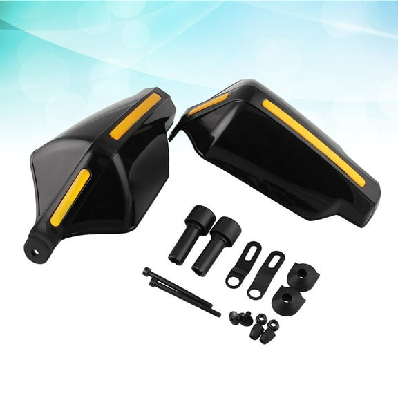 HEMOTON 1 Pair Motorcycle Hand Guards 7/8 Inch Handlebar Handguard Handle Protector Bike Brush Wind Guard