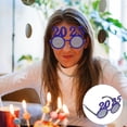 thumbnail image 1 of DEEPCRAFF New Years Eve Glasses Laser Number Style Blue 1 Pair Back to School, 1 of 8
