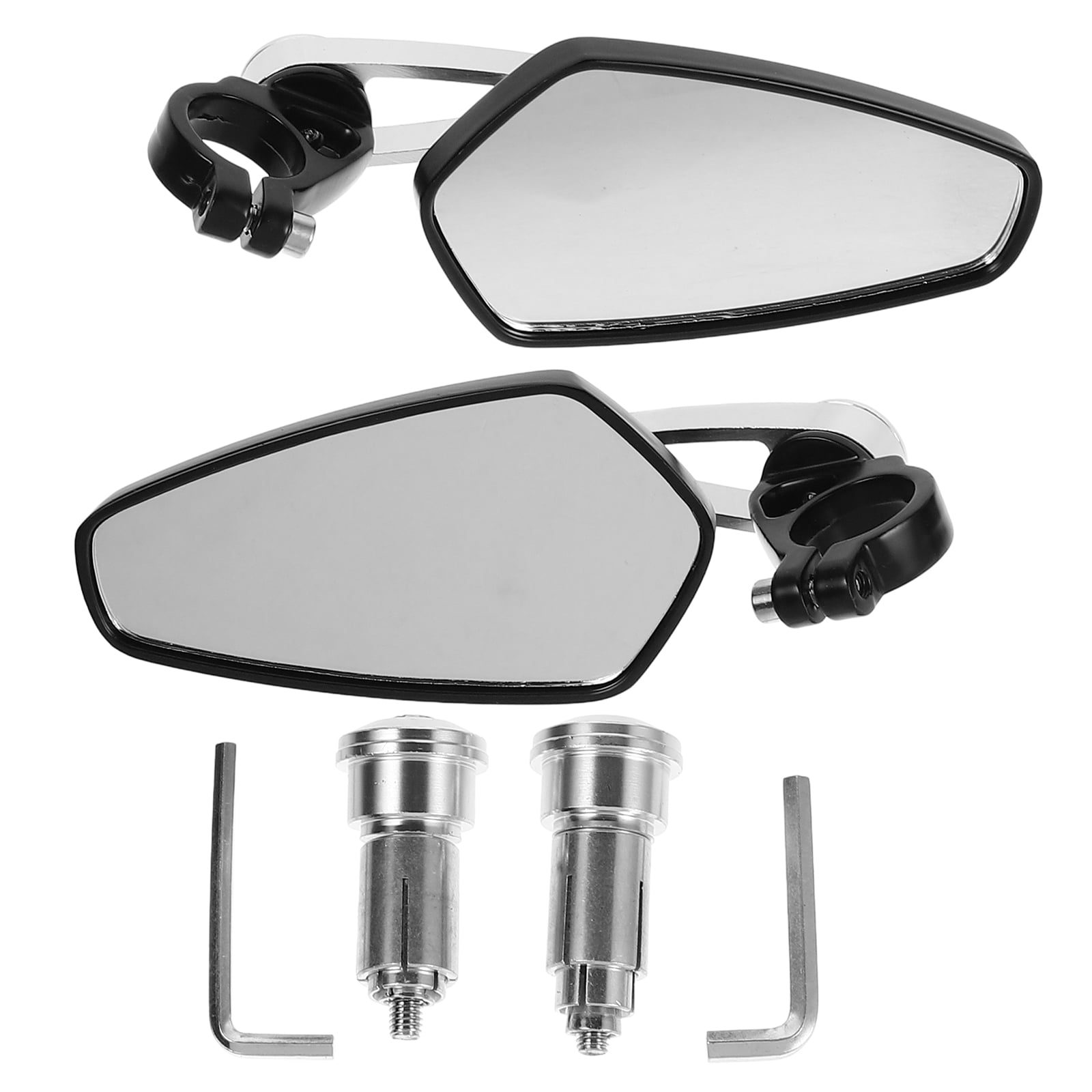 HEMOTON 1 Pair Retro Style Motorcycle Rear View Mirrors Bike Rearview Mirror Dashcam Motorcycle Side Mirrors Dirt Bike Mirrors Motorcycle Handlebar Mirrors