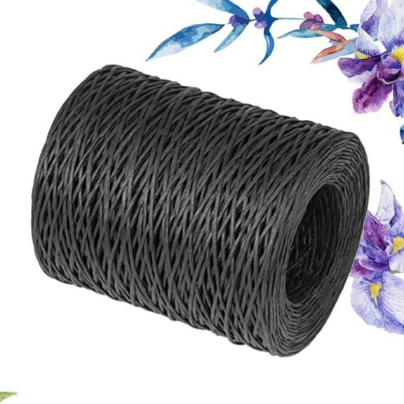 EXHUMKY 1 Roll Black Floral Wire Sturdy Binding Waterproof Easy to Bend