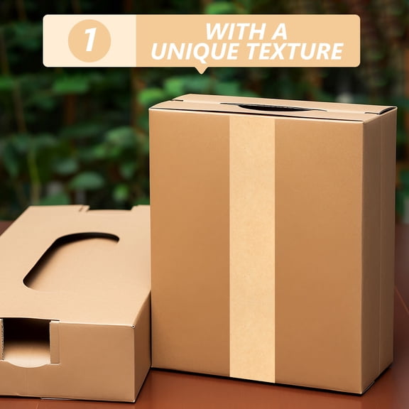 HEMOTON 1 Roll Paper Packing Tape Versatile Packaging Tape Adhesive Tape for Shipping Moving (50 meters/roll)