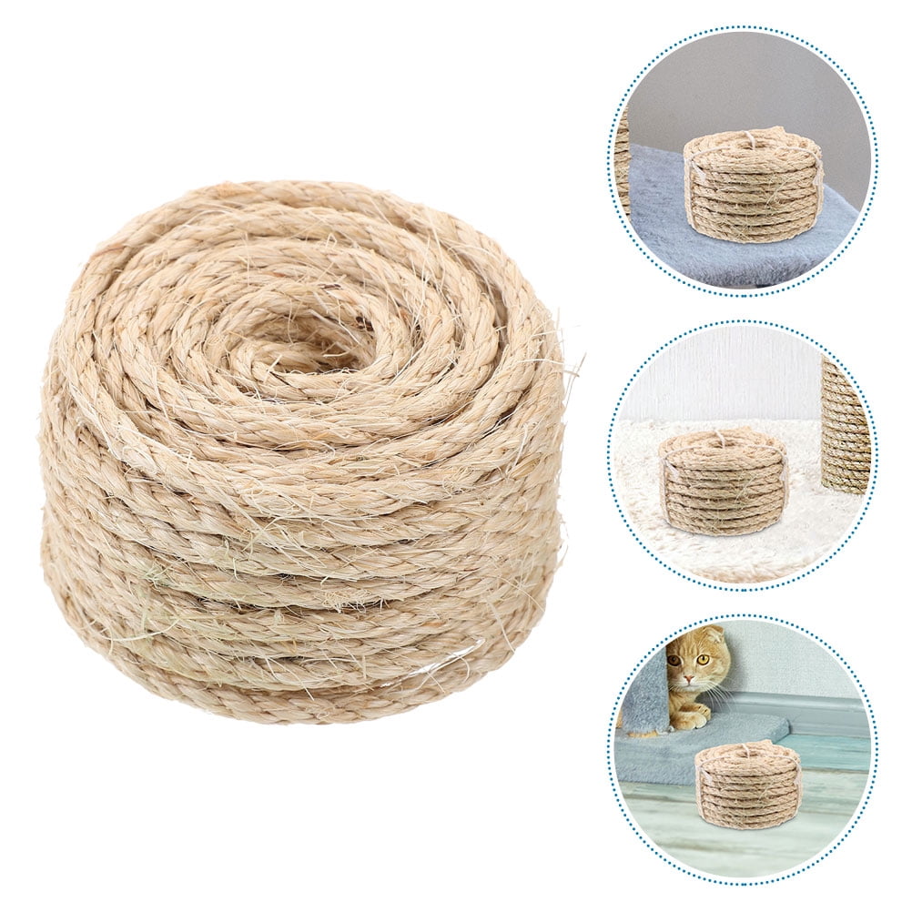 Cat Tree Rope Texture HEMOTON 1 Roll Cat Tree Sisal Rope, Wear-Resistant Rope for Cat ...