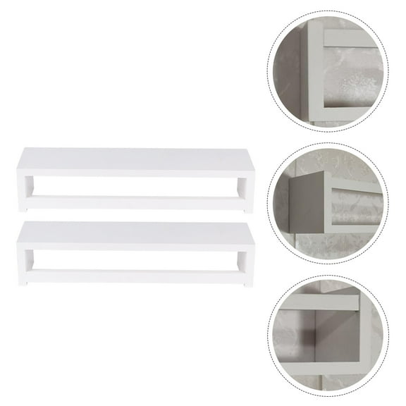 HEMOTON 1 Set Creative Wall Shelf Partition Shelf Living Room Bedroom Wall Rack Decor