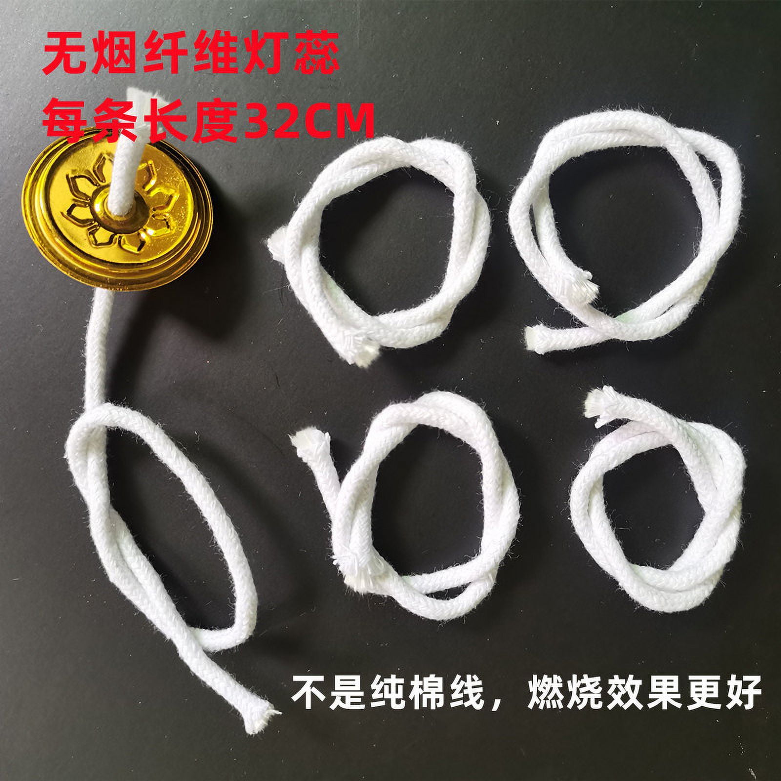 HEMOTON 1 Set Oil Lamp Replacement Wick and Holder Kit Oil Lamp