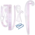 thumbnail image 1 of Phenofice Plastic Sew Ruler Transparent for Beginners Measuring 9-Pieces, 1 of 8