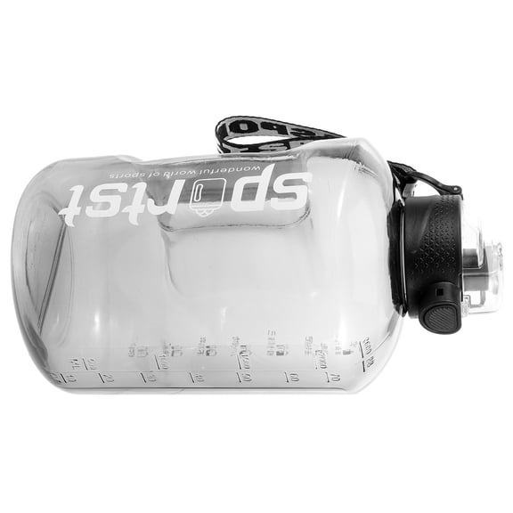 HEMOTON Black PC Material Water Bottle for Fitness with Comfortable Grip and Large Capacity 1 Set