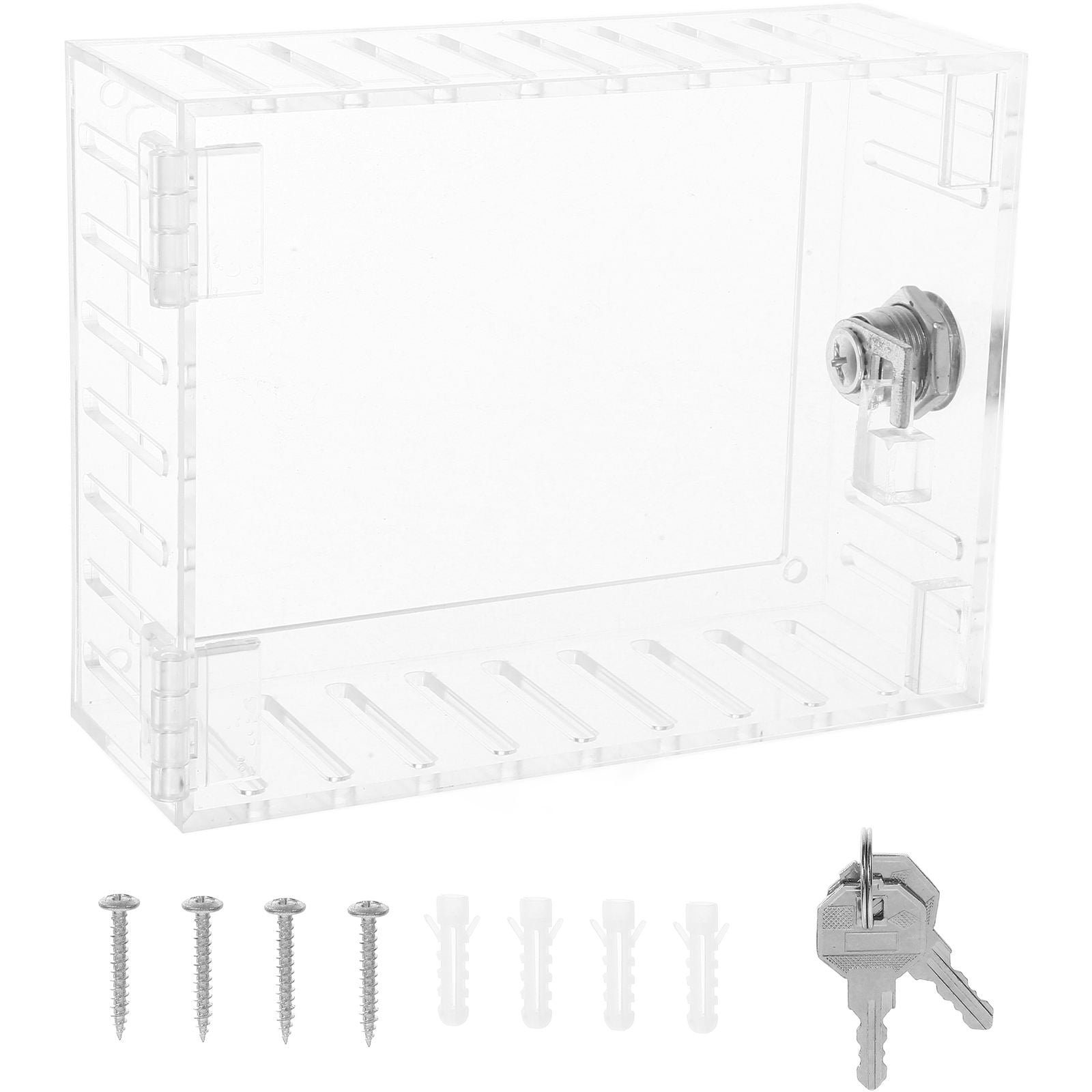 HEMOTON 1 Set Thermostat Locking Box Transparent Cover Lock Box ...