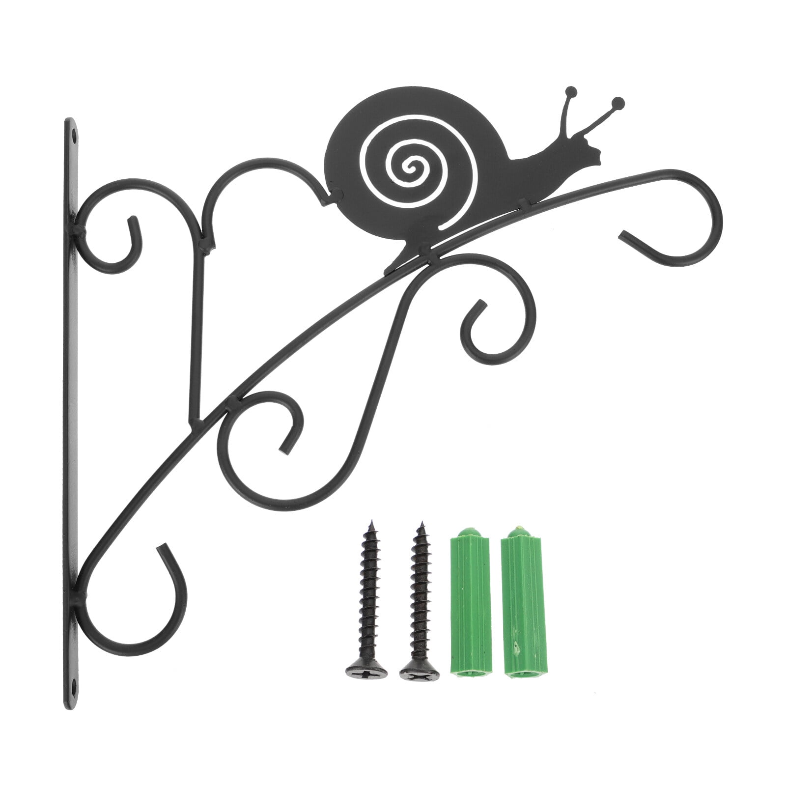 HEMOTON 1 Set Wall Hanging Plant Bracket Iron Art Hanging Flower Rack