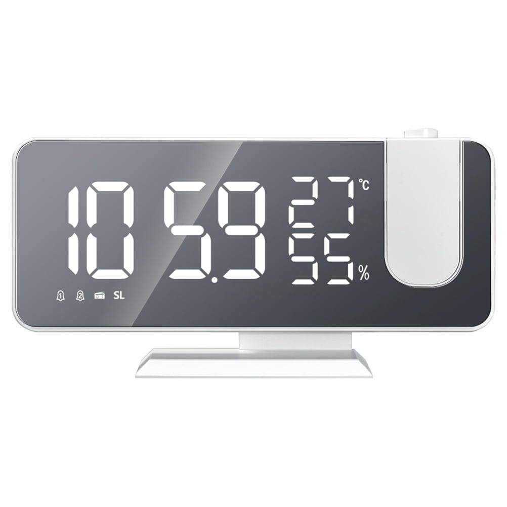 HEMOTON 1 set of LED Screen Projection Clock Weather Forecast Clock