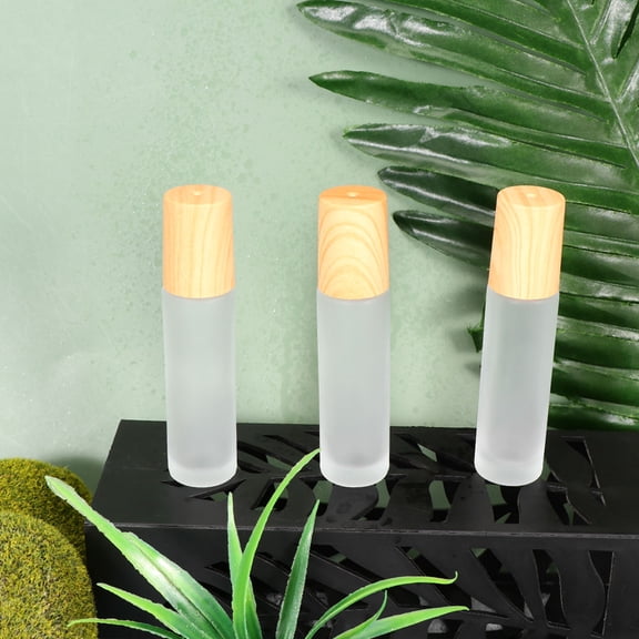 COOPHYA Transparent Glass Roller Perfume Bottles, 10-Pack Travel Size for Essential Oils, Massage, and Fragrance Storage