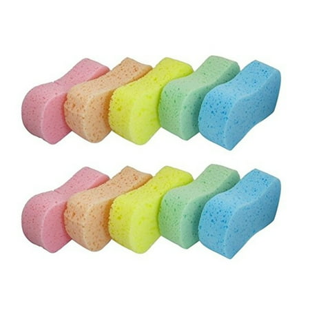 HEMOTON 10 Pcs Car Wash Sponges Bone Design for Polishing Porous Car Wash Sponges
