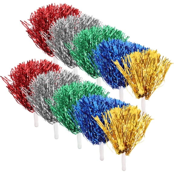 HEMOTON 10 Pcs Cheerleading Flower Ball Cheering Squad Pompoms Reusable