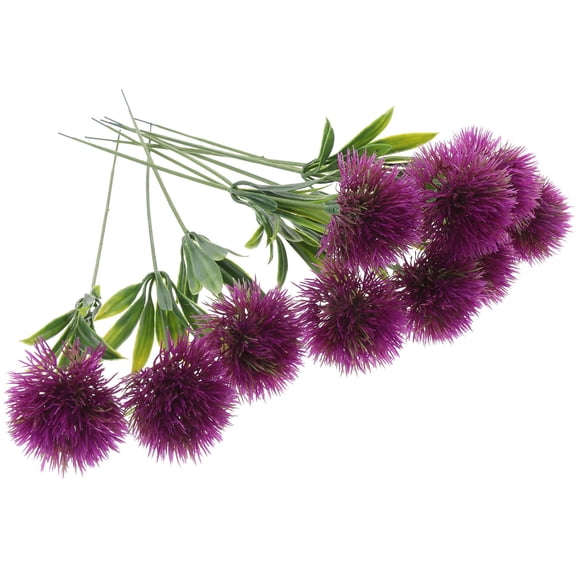 DEEPCRAFF Plastic Artificial Flowers Purple General Users Wedding 10Pcs 9.8X1.4In