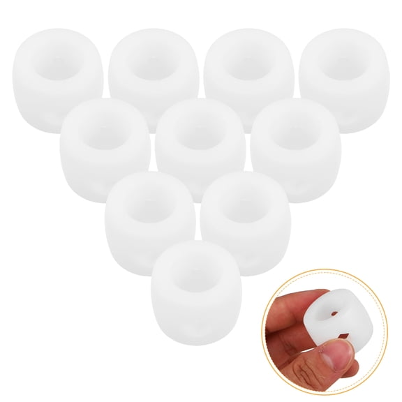 HEMOTON 10 Pcs Foosball Table Replacement Parts Plastic Goal Rod Positioner Rod Stop Rings For Table Soccer Accurate Ball Placement Accessory