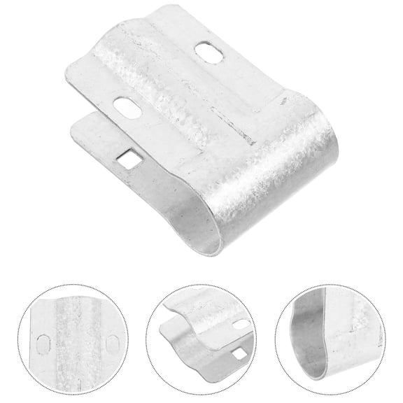 HEMOTON 10 Pcs Pipe Frame Shelter Clip 7.40X4.90X2.80CM Silver