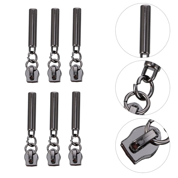 HEMOTON  10 Pcs Practical Zipper Heads Hardware Accessories Replacement Pulls