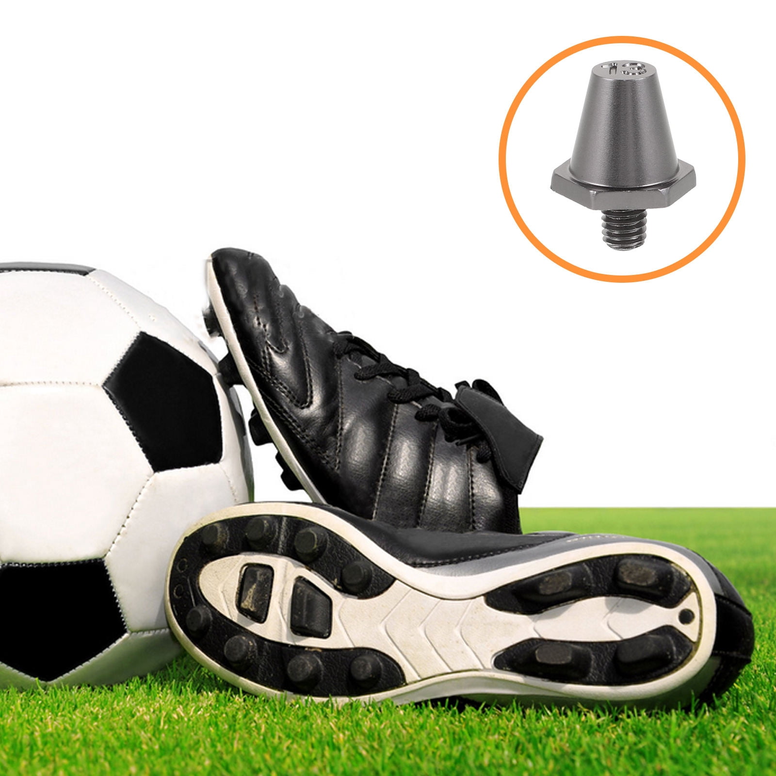 HEMOTON 10 Pcs Replacement Football Spikes 2.00X1.90X1.90CM Black ...