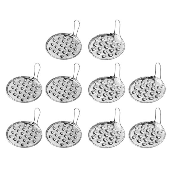 HEMOTON  10 Pcs Scraper Stainless Steel Jelly Shredding Tool Small Size