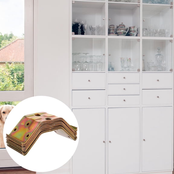 HEMOTON 10 Pcs Table and Chair Corner Connectors Bow Plug Brackets for Furniture Assembly and Repair