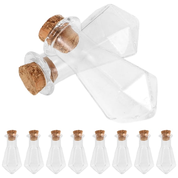 HEMOTON  10 Pcs Wishing Mini Bottle Model Tiny Bottles Message Child