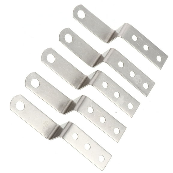 EXHUMKY 10pcs Z Shaped Picture Frame Hangers Steel Brackets for Wall Mounting Art and Photo Frames