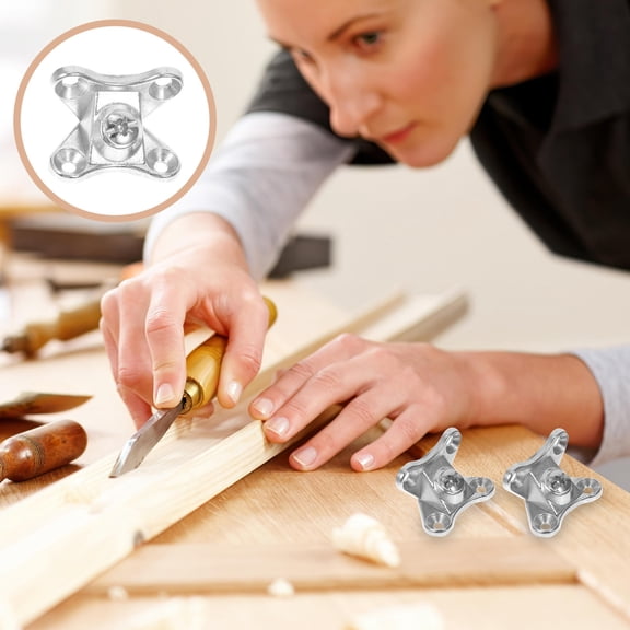 HEMOTON 10 Sets Right Angle Bracket Corner Removable Metal Furniture Joints Braces