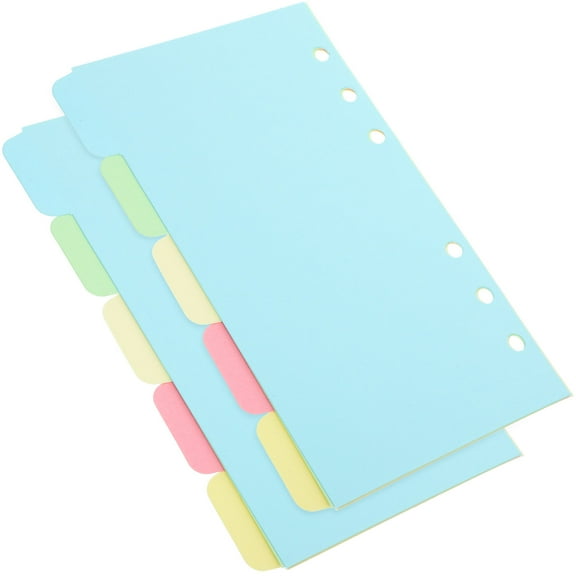 COOPHYA Binder Dividers Glazed Printing Paper 10Set For Notebooks Teachers