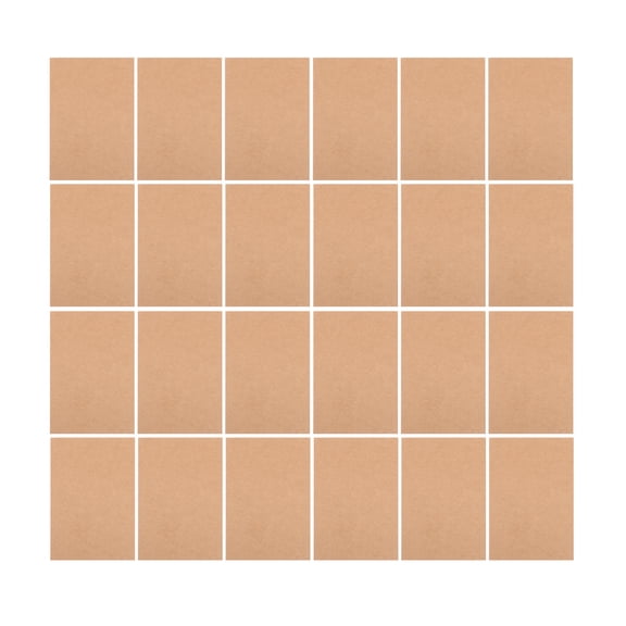 HEMOTON  100 Pcs Craft Blank DIY Empty Postcard Jam Double-sided Cards