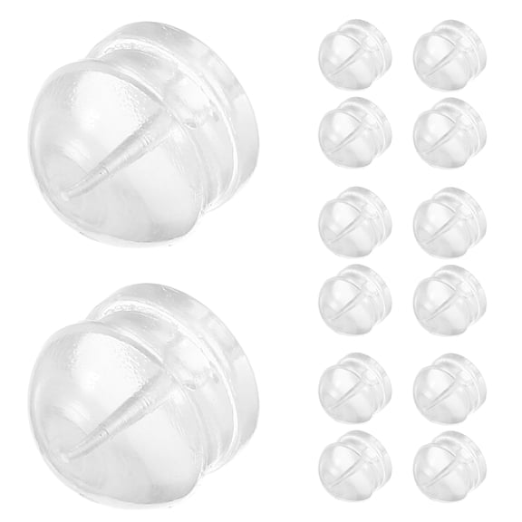 Hytrove 100Pcs High Strength Silicone Earring Accessories for Repair and Replacement