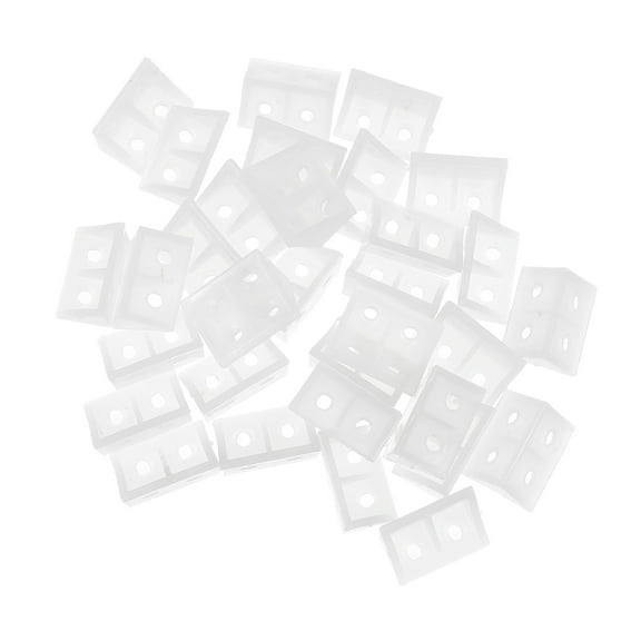 ORDDIART 100Pcs Transparent Corner Brace Support Bracket for Furniture Shelves