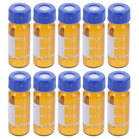 HEMOTON  100 Pcs Vial Dropper Shot Bottles with Caps Lids Small Flask