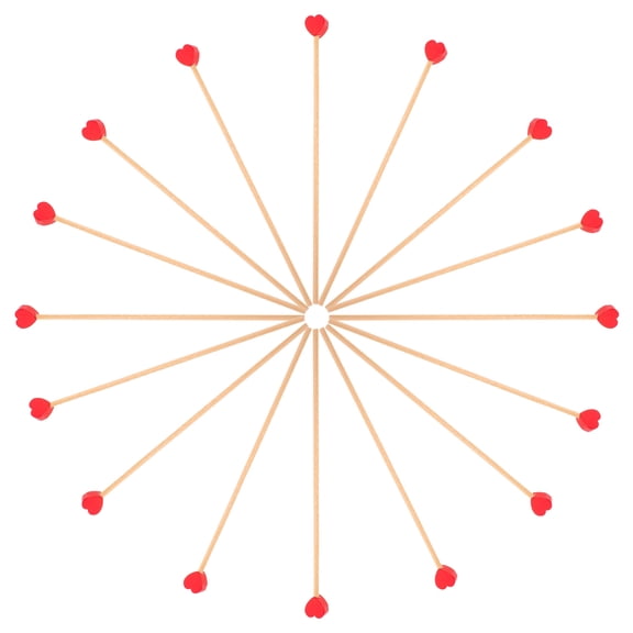 DEEPCRAFF Stirrers Sticks Wooden Sticks Red Wood 100Pcs For Cocktails