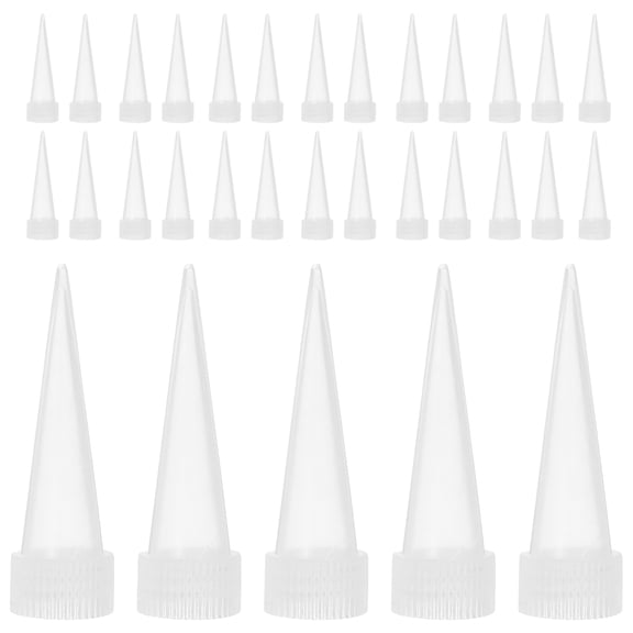 HEMOTON 100-Pack Reusable Caulking Nozzle Tips Replacement for Precise Caulk Application and Easy Sealant Dispensing