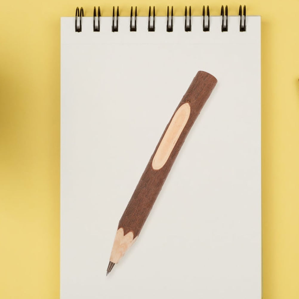 HEMOTON 10Pcs Ballpoint Pens Tree Bark Texture Wood Pens Portable ...