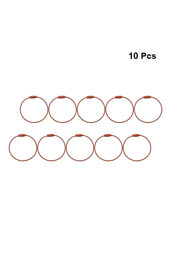 Set of 10 Lightweight Metal Coffee Keychain for Decoration and Everyday Use