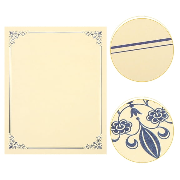 HEMOTON 10Pcs Red Blank Honor Certificate Paper Sheets for Supermarket Use Delicate Design Practical Storage