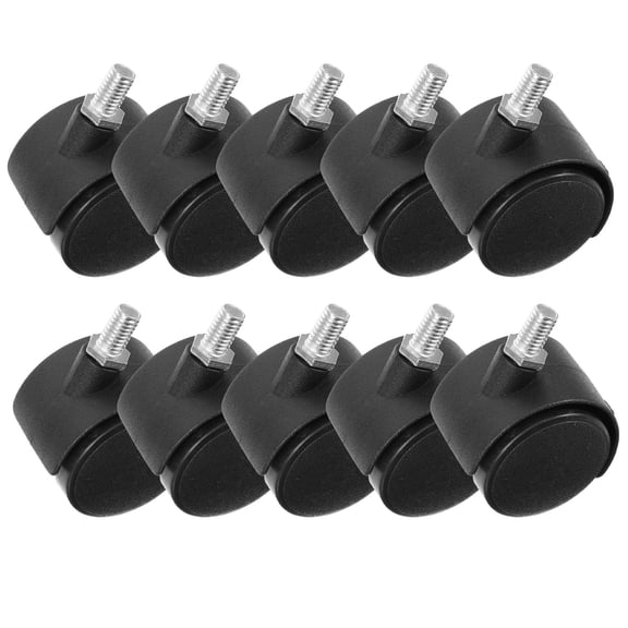 HEMOTON 10Pcs Replaceable Casters Multi-function Office Chair Casters Household Furniture Leg Wheels