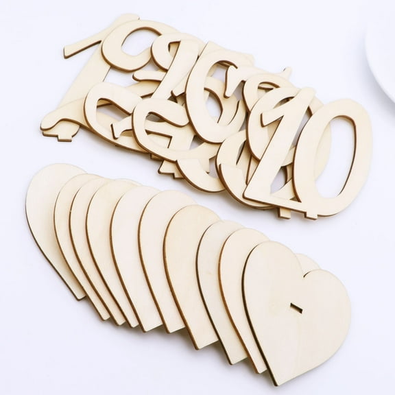 SOPOTUTU Vintage Table Number Wood Seating Assignment Guests Party 10pcs