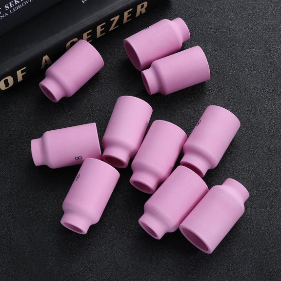 HEMOTON 10pcs 54N14 Medium Nozzle Ceramic Cups TIG Welding Torch Accessories